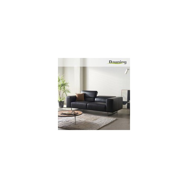 다우닝 오브 3인 전체 내추럴 가죽 소파+스툴 (색상:베이지) 